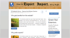 Desktop Screenshot of howtoexportimport.com